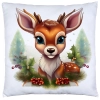 POSZEWKA DEKORACYJNA 40x40 JASIEK OZDOBNA ZIMOWA ŚWIĄTECZNA JELEŃ RENIFER