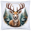 POSZEWKA DEKORACYJNA ŚWIĄTECZNA VELVET 40x40 WELUROWA ZIMOWA JELEŃ RENIFER