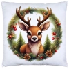 POSZEWKA DEKORACYJNA 40x40 JASIEK OZDOBNA ZIMOWA ŚWIĄTECZNA JELEŃ RENIFER