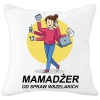PODUSZKA 40x40cm DLA MAMY Z NADRUKIEM JASIEK NA PREZENT DZIEŃ MATKI MAMA