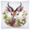 POSZEWKA WELUROWA WIELKANOCNA 40x40 JASIEK  WIOSENNA DEKORACYJNA JELEŃ