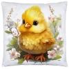 POSZEWKA WELUROWA WIELKANOCNA 40x40 JASIEK  WIOSENNA DEKORACYJNA KURCZAK