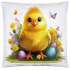 POSZEWKA WELUROWA WIELKANOCNA 40x40 JASIEK  WIOSENNA DEKORACYJNA KURCZAK