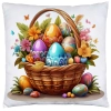 PODUSZKA WIOSENNA WIELKANOCNA 40x40 JASIEK WIELKANOC DEKORACYJNA KOSZYCZEK
