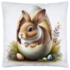 PODUSZKA WIOSENNA WIELKANOCNA 40x40 JASIEK WIELKANOC DEKORACYJNA ZAJĄC
