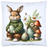 POSZEWKA WIELKANOCNA 40x40 JASIEK WIELKANOC ZAJĄCZEK KRÓLIK DEKORACYJNA