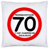 PODUSZKA 40x40 PREZENT URODZINY 70 SIEDEMDZIESIĄTKĘ