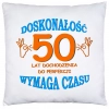 PODUSZKA 40x40 PREZENT URODZINY 50 PIĘĆDZIESIĄTKĘ