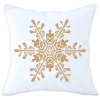 PODUSZKA DEKORACYJNA 40X40 ŚWIĄTECZNA ŚNIEŻYNKA
