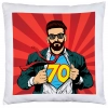PODUSZKA 40x40 PREZENT URODZINY 70 SIEDEMDZIESIĄTKĘ