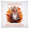 PODUSZKA 40x40 DZIEŃ NAUCZYCIELA WYCHOWAWCA PREZENT NAUCZYCIEL JASIEK NAUCZYCIELKA POLSKIEGO MATEMATYKI