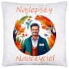 PODUSZKA 40x40 DZIEŃ NAUCZYCIELA WYCHOWAWCA PREZENT NAUCZYCIEL JASIEK NAUCZYCIELKA POLSKIEGO MATEMATYKI GEOGRAFII PRZYRODY BIOLOGII