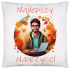PODUSZKA 40x40 DZIEŃ NAUCZYCIELA WYCHOWAWCA PREZENT NAUCZYCIEL JASIEK NAUCZYCIELKA INFORMATYKI MATEMATYKI