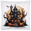POSZEWKA DEKORACYJNA 40x40 JASIEK OZDOBNA HALLOWEENOWA HALLOWEEN DYNIA STRASZNY DWÓR DOM ZAMEK