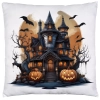 POSZEWKA DEKORACYJNA 40x40 JASIEK OZDOBNA HALLOWEENOWA HALLOWEEN DYNIA STRASZNY DWÓR DOM ZAMEK NIETOPERZE