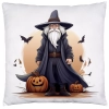 POSZEWKA DEKORACYJNA 40x40 JASIEK OZDOBNA HALLOWEENOWA HALLOWEEN DYNIA CZAROWNIK WIEDŹMIN NIETOPERZE