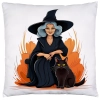POSZEWKA DEKORACYJNA 40x40 JASIEK OZDOBNA HALLOWEENOWA HALLOWEEN DYNIA CZAROWNICA WIEDŹMA NIETOPERZE