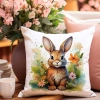 PODUSZKA WIOSENNA WIELKANOCNA 40x40 JASIEK WIELKANOC DEKORACYJNA KRÓLIK