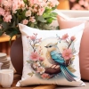 PODUSZKA WIOSENNA WIELKANOCNA 40x40 JASIEK WIELKANOC DEKORACYJNA PTAK
