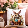 PODUSZKA WIOSENNA WIELKANOCNA 40x40 JASIEK WIELKANOC DEKORACYJNA ZAJĄC