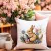PODUSZKA WIELKANOCNA 40x40 JASIEK WIELKANOC ZAJĄC PISANKI KRÓLIK ŚWIĄTECZNA