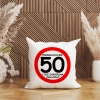 PODUSZKA 40x40 PREZENT URODZINY 50 PIĘĆDZIESIĄTKĘ
