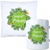 KOMPLET DLA MAMY PODUSZKA 40X40CM + KUBEK 330ml NA PREZENT DZIEŃ MATKI MAMA