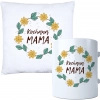 KOMPLET DLA MAMY PODUSZKA 40X40CM + KUBEK 330ml NA PREZENT DZIEŃ MATKI MAMA