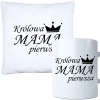 KOMPLET DLA MAMY PODUSZKA 40X40CM + KUBEK 330ml NA PREZENT DZIEŃ MATKI MAMA