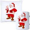 ŚWIĄTECZNY KOMPLET PODUSZKA I KUBEK Z DRUKIEM NA ŚWIĘTA MIKOŁAJA PREZENT