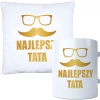KOMPLET DLA TATY PODUSZKA 40X40CM + KUBEK 330ml NA PREZENT DZIEŃ OJCA TATA