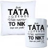 KOMPLET DLA TATY PODUSZKA 40X40CM + KUBEK 330ml NA PREZENT DZIEŃ OJCA TATA