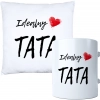 KOMPLET DLA TATY PODUSZKA 40X40CM + KUBEK 330ml NA PREZENT DZIEŃ OJCA TATA