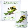 KOMPLET DLA MAMY PODUSZKA 40X40CM + KUBEK 330ml NA PREZENT DZIEŃ MATKI MAMA