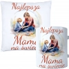 KOMPLET DLA MAMY PODUSZKA 40X40CM + KUBEK 330ml NA PREZENT DZIEŃ MATKI MAMA