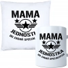 KOMPLET DLA MAMY PODUSZKA 40X40CM + KUBEK 330ml NA PREZENT DZIEŃ MATKI MAMA