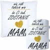 KOMPLET DLA MAMY PODUSZKA 40X40CM + KUBEK 330ml NA PREZENT DZIEŃ MATKI MAMA