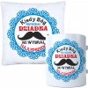 KOMPLET PREZENT DLA DZIADKA PODUSZKA 40x40 KUBEK 330ml DZIADEK ZESTAW