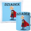 KOMPLET PREZENT DLA DZIADKA PODUSZKA 40x40 KUBEK 330ml DZIADEK ZESTAW