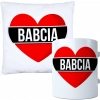 KOMPLET PREZENT DLA BABCI PODUSZKA 40x40 KUBEK 330ml BABCIA ZESTAW