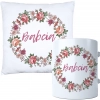 KOMPLET PREZENT DLA BABCI PODUSZKA 40x40 KUBEK 330ml BABCIA ZESTAW