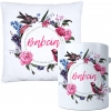 KOMPLET PREZENT DLA BABCI PODUSZKA 40x40 KUBEK 330ml BABCIA ZESTAW
