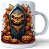 HALLOWEENOWY KUBEK 330ml NA HERBATĘ KAWĘ NA PREZENT TRUMNA DYNIE STRASZNE