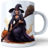 HALLOWEENOWY KUBEK 330ml NA HERBATĘ KAWĘ NA PREZENT CZARODZIEJKA WIEDŹMA CZAROWNICA
