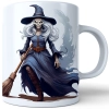 HALLOWEENOWY KUBEK 330ml NA HERBATĘ KAWĘ NA PREZENT CZARODZIEJKA WIEDŹMA CZAROWNICA