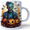 HALLOWEENOWY KUBEK 330ml NA HERBATĘ KAWĘ NA PREZENT WAMPIR ZOMBIE DYNIE NIETOPERZE