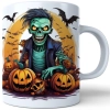 HALLOWEENOWY KUBEK 330ml NA HERBATĘ KAWĘ NA PREZENT STRACH NA WRÓBLE ZOMBIE DYNIE NIETOPERZE