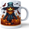 HALLOWEENOWY KUBEK 330ml NA HERBATĘ KAWĘ NA PREZENT STRACH NA WRÓBLE DYNIE NIETOPERZE