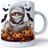 HALLOWEENOWY KUBEK 330ml NA HERBATĘ KAWĘ NA PREZENT MUMIA DYNIE NIETOPERZE
