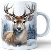 ZIMOWY KUBEK 330ml HERBATĘ KAWĘ PREZENT ŚWIĄTECZNY ŚWIĘTA RENIFER MIKOŁAJ